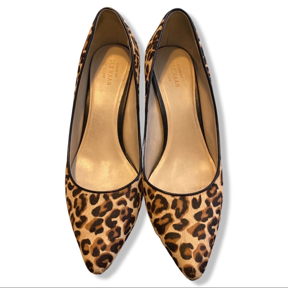 COLE HAAN Grand OS Signature Leopard Heels 9B